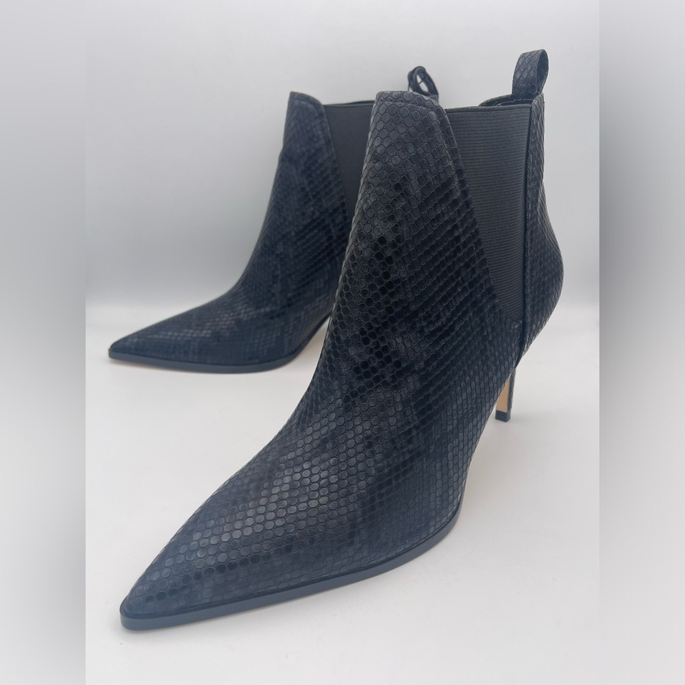 ZARA Snakeskin Heeled Ankle Boot